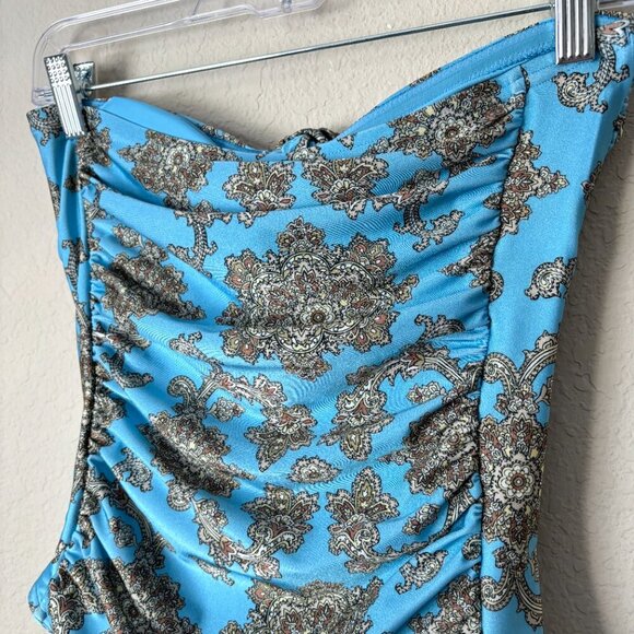 ZIMMERMANN Fiesta Square Link One-Piece Boho Printed Swimsuit Size 1 - Picture 7 of 15